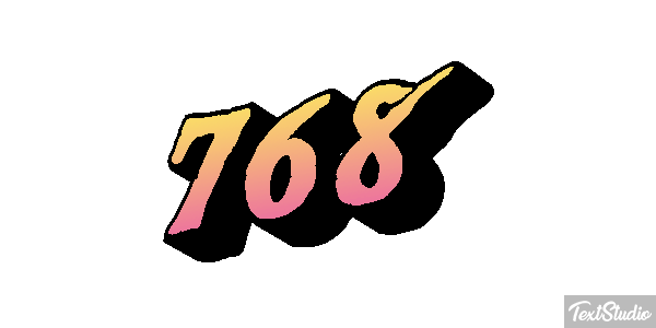 768 Texteffekt