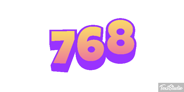 768 Texteffekt