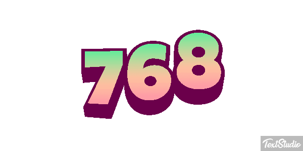 768 Texteffekt