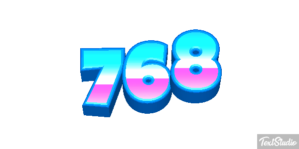 768 Texteffekt