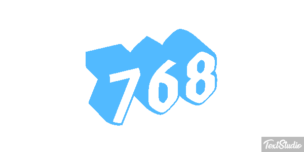 768 Texteffekt