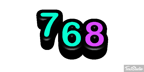 768 Texteffekt