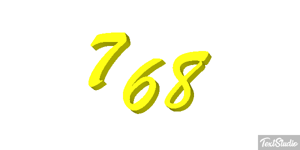 768 Texteffekt