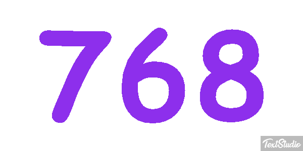 768 Texteffekt