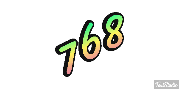 768 Texteffekt