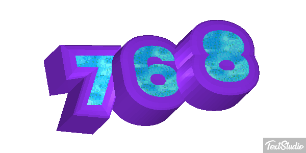 768 Texteffekt