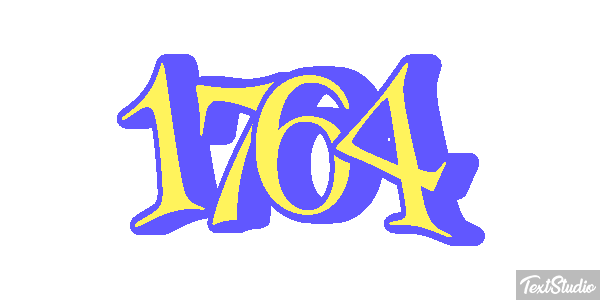 1764 Text effect