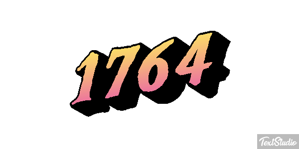 1764 Text effect