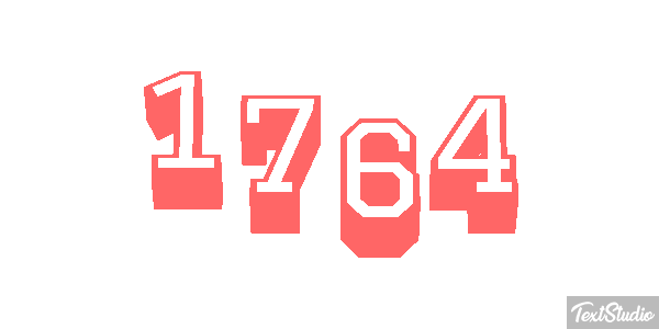 1764 Text effect
