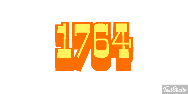 1764 Text effect