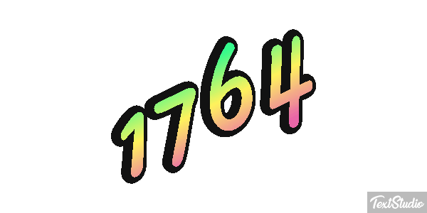 1764 Text effect