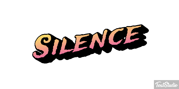 Silence Effet de texte