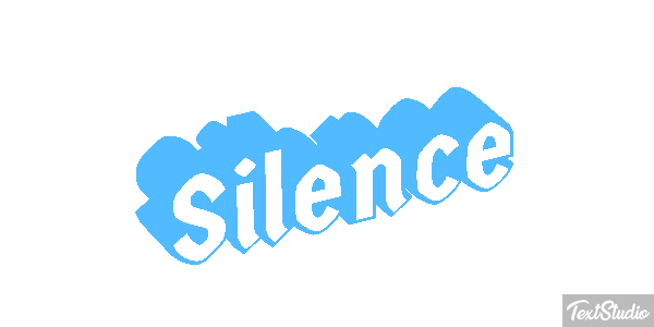 Silence Effet de texte