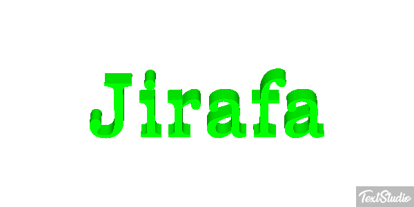 Jirafa Effet de texte