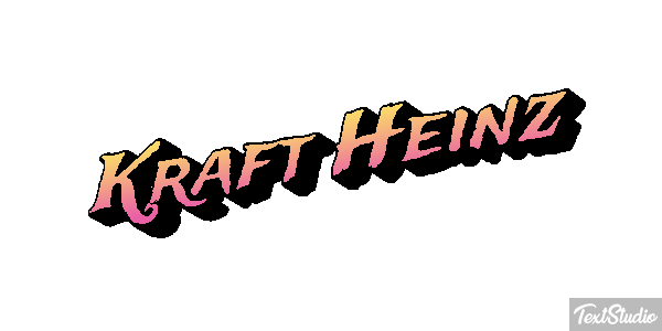 Kraft Heinz Текстовый эффект