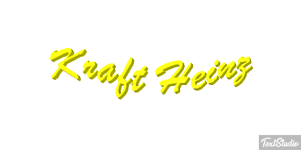 Kraft Heinz Текстовый эффект