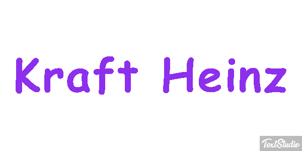 Kraft Heinz Текстовый эффект