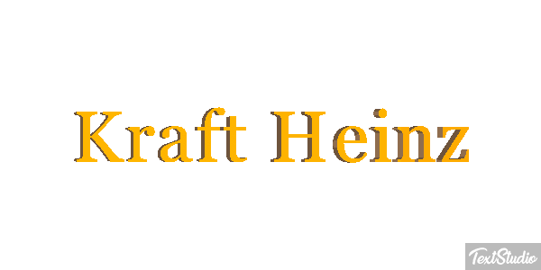 Kraft Heinz Текстовый эффект