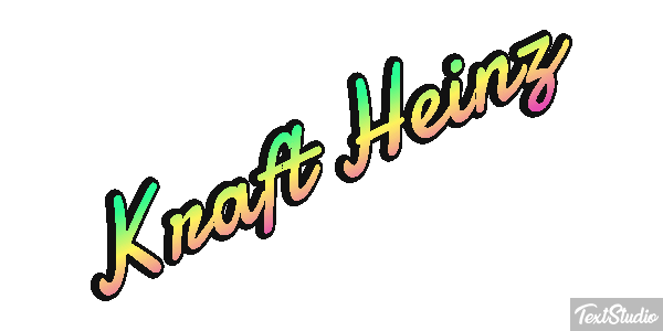 Kraft Heinz Текстовый эффект