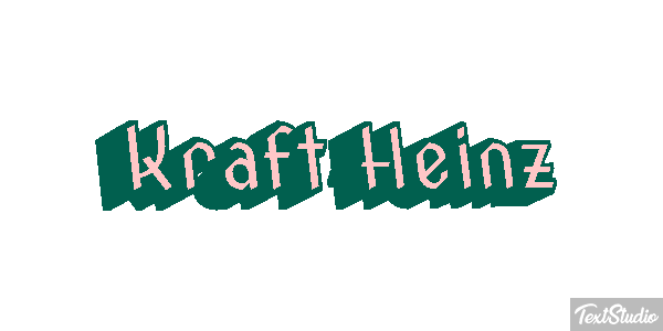 Kraft Heinz Текстовый эффект
