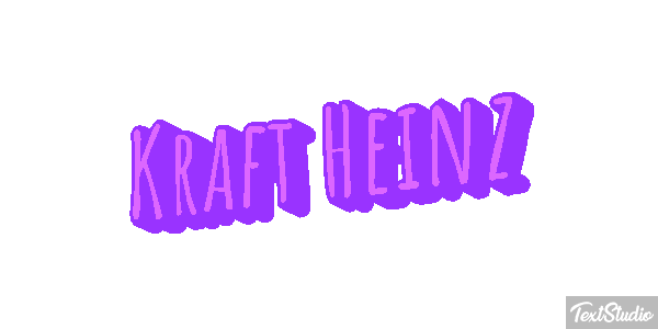Kraft Heinz Текстовый эффект
