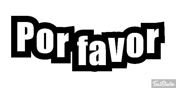 Por favor Efeito do texto