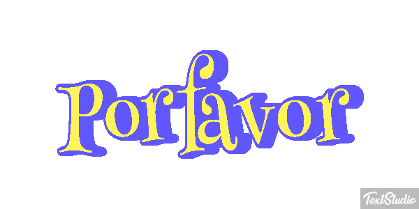 Por favor Efeito do texto
