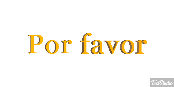 Por favor Efeito do texto