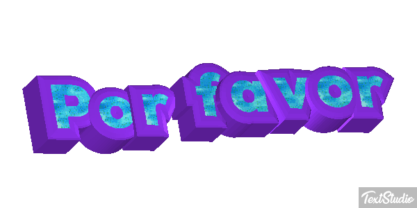 Por favor Efeito do texto