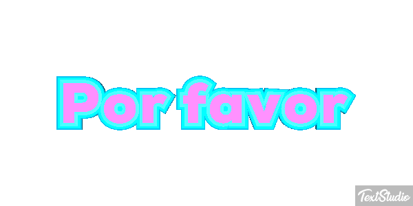 Por favor Efeito do texto