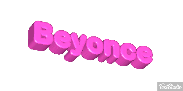 Beyonce Text effect