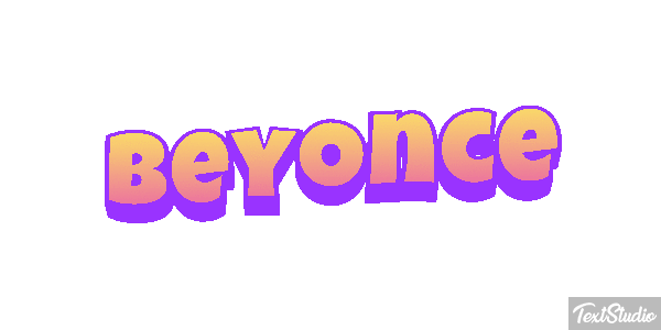 Beyonce Text effect