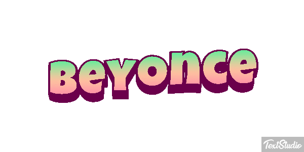 Beyonce Text effect