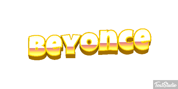 Beyonce Text effect