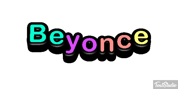 Beyonce Text effect