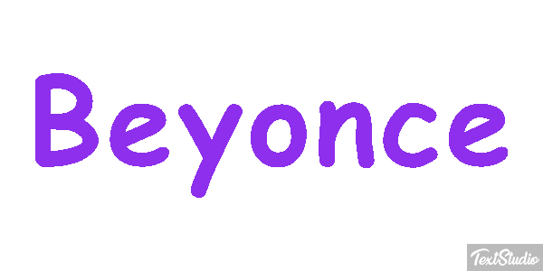 Beyonce Text effect