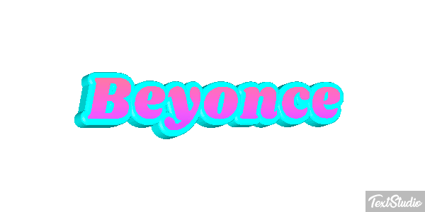 Beyonce Text effect