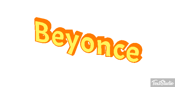 Beyonce Text effect