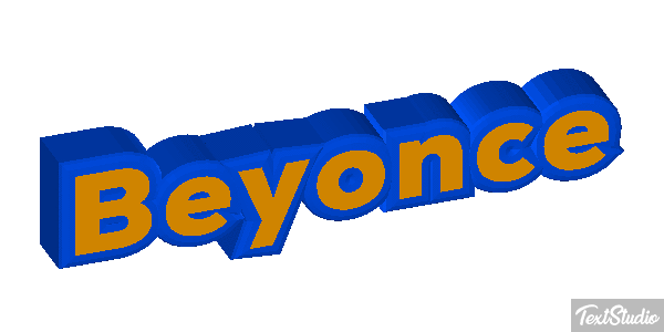 Beyonce Text effect