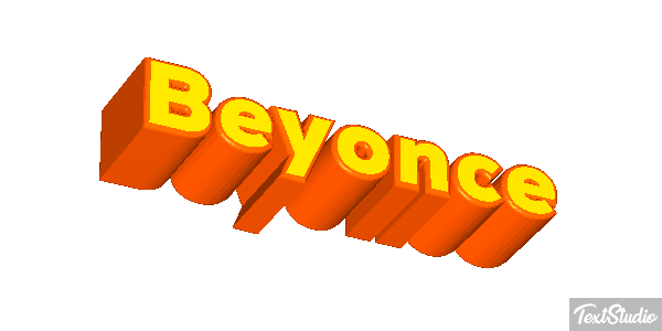 Beyonce Text effect