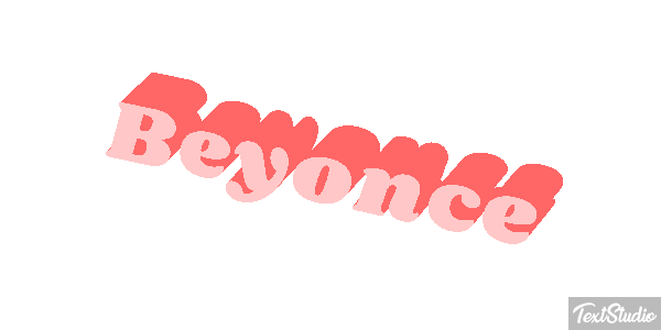 Beyonce Text effect