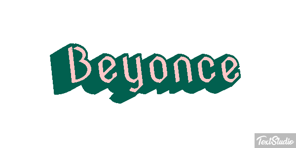 Beyonce Text effect