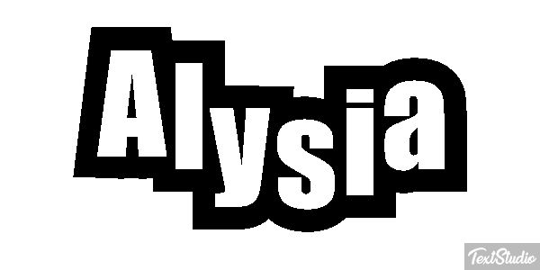 Alysia Tekst effect
