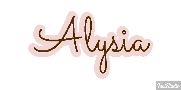 Alysia Tekst effect