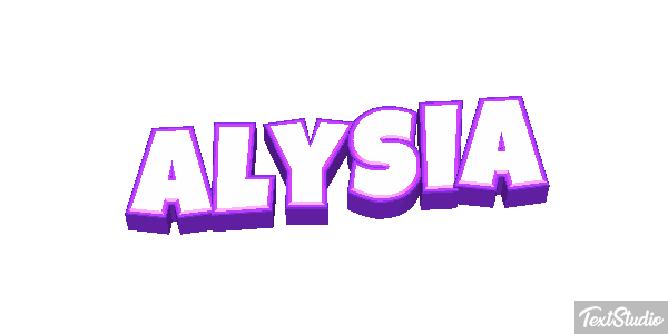 Alysia Tekst effect