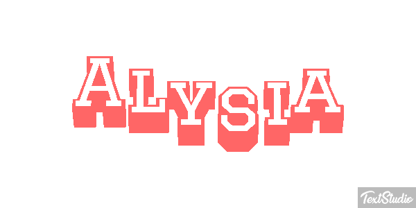 Alysia Tekst effect