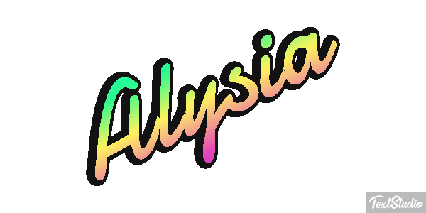 Alysia Tekst effect