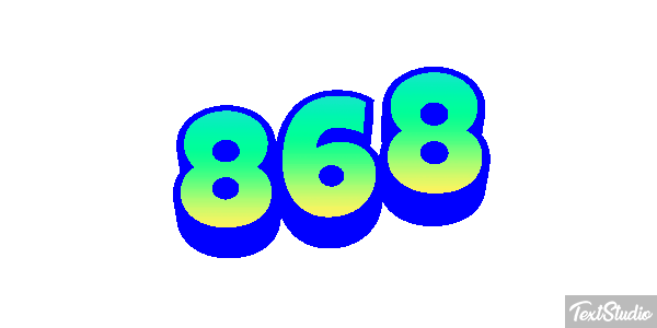 868 Metin efekti