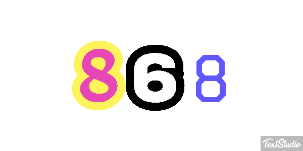 868 Metin efekti