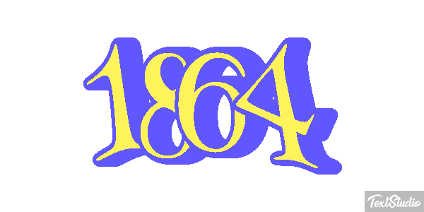 1864 Efecto de texto